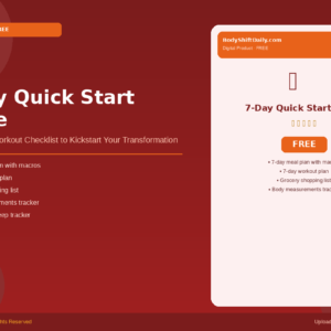 7-Day Quick Start Meal Plan + Workout Checklist